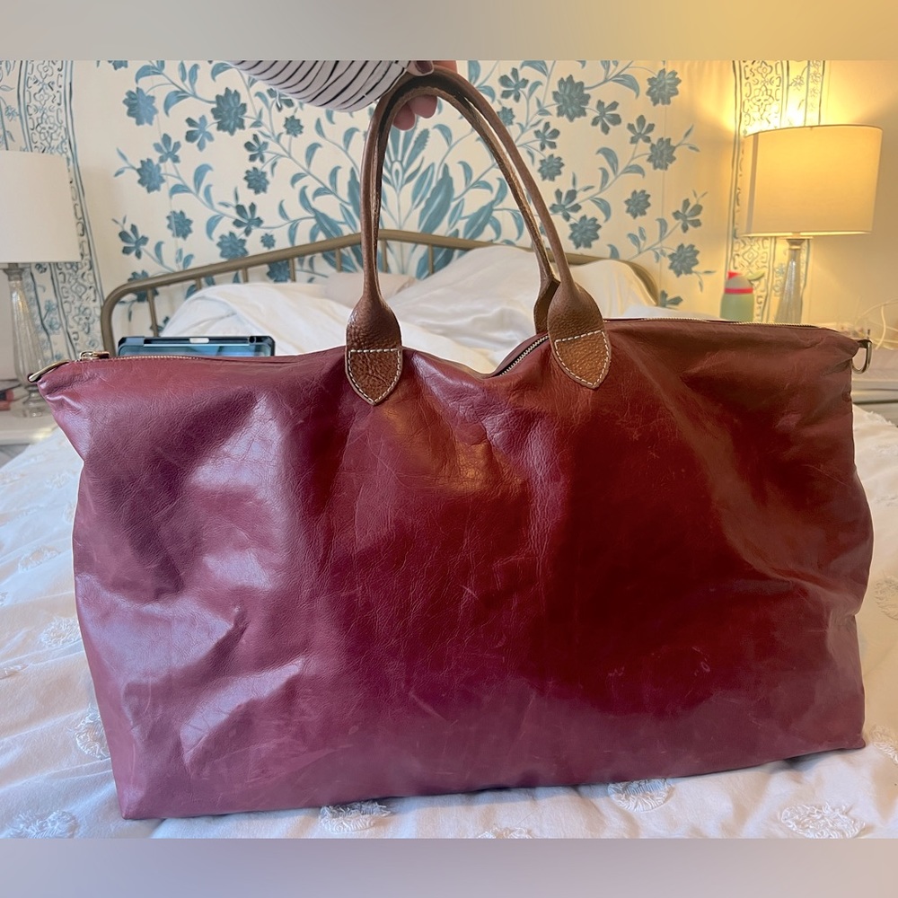 Clare V Burgundy Weekender